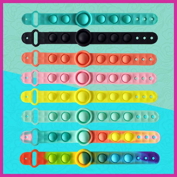 

anti rat pioneer bubble bracelet puzzle decompression finger music silicone bracelet toy watch with new style
