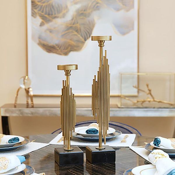 

european creative metal candle holders christmas decorations for home candlestick weeding decoration weddings decor 50q109