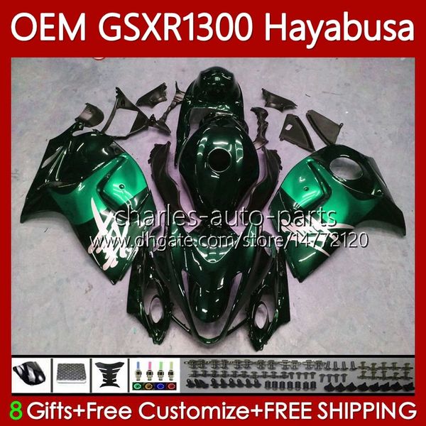 Инъекция для Suzuki Hayabusa Body GSXR-1300 GSXR 1300 CC 08-19 77NO.131 1300CC GSXR1300 08 2008 2009 Green Black Black 2010 2011 2012 2013 GSX R1300 14 15 16 17 18 19 Объединения