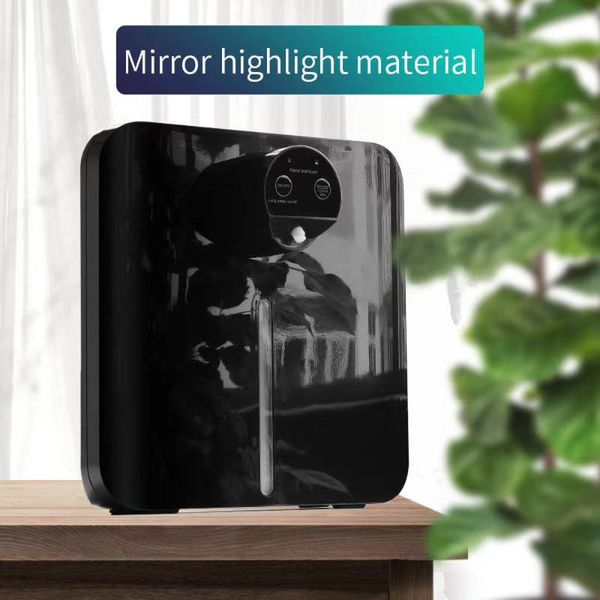 

black liquid soap dispenser disinfectant hand gel automatic machine sensor spray touchless foam kitchen