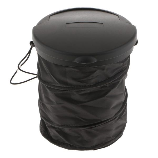 

car organizer collapsible folding trash can universal travel bin bucket