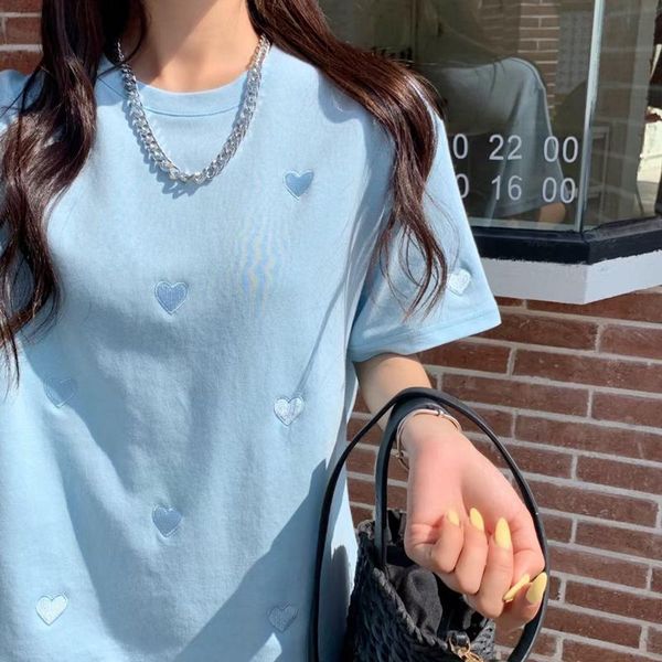 

women's t-shirt summer clothes for women short sleeve harajuku o-neck woman oversized t shirt fy001, White