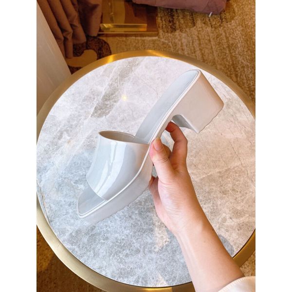 

class guliki women's slippers fashion mirror multi color high heel summer beach shoes luxury designer sandals box 35-42, Black