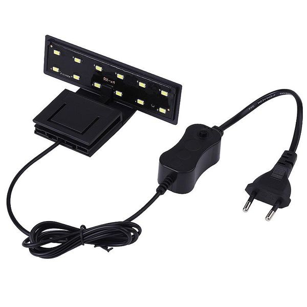 

aquariums lighting eu plug aquarium led 220v waterproof clip-on lamp 5w light plants grow white color