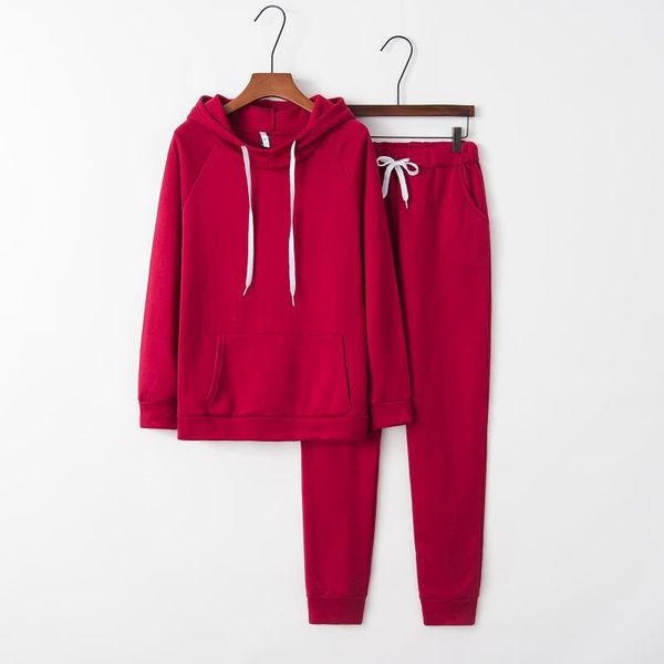 

two piece dress solid hoodies 2021 design fashion suit set women tracksuit two-piece style outfit sweatshirt sport wear, White