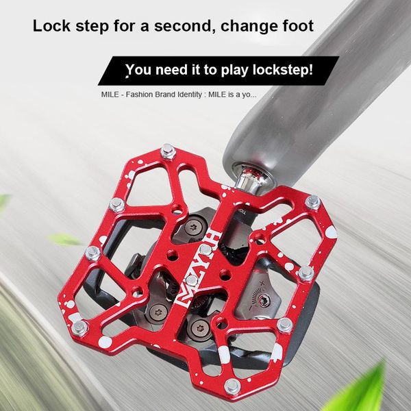 

bike pedals 2pcs platform adapter for spd keo pedal aluminum alloy bicycle without clamp foot mountain accessories