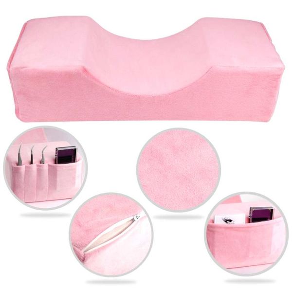 

false eyelashes lash pillow neck support eyelash soft grafting memory foam extension makeup salon with pocket