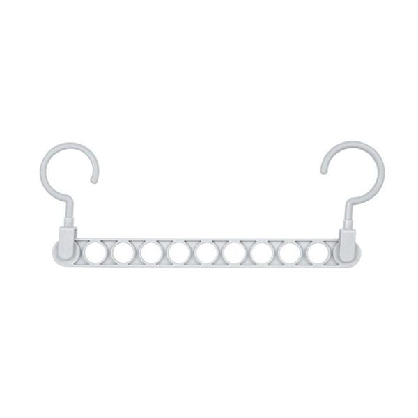 

hangers & racks 2021 9 hole support clothes hanger drying rack multifunction plastic storage for shirts pants dresses coats