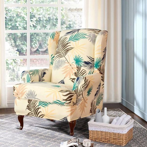 

chair covers sloping arm king back cover elastic armchair slipcover all-inclusive wing sofa stretch protector