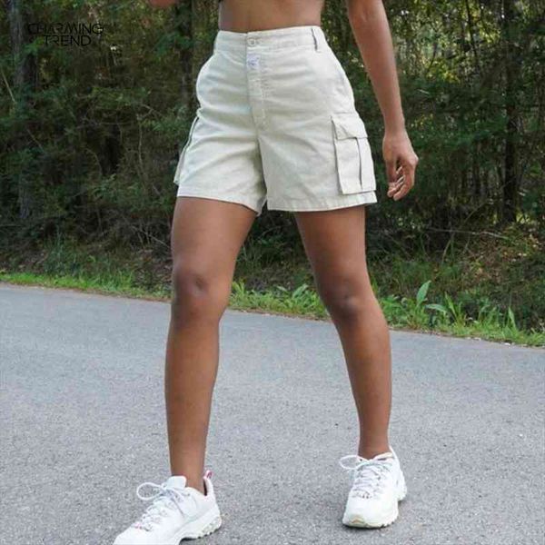 

denim summer jean white jeans women short high waist pockets button sexy, White;black