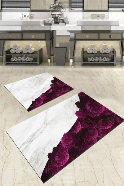 

digital bath mat set for closet 2 50x80 - 50x50 cm. bs013 mats