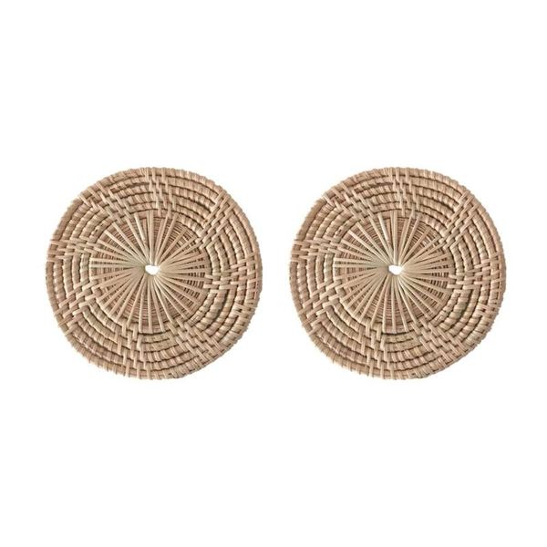 

mats & pads rattan woven hand-woven potholder bamboo cup small