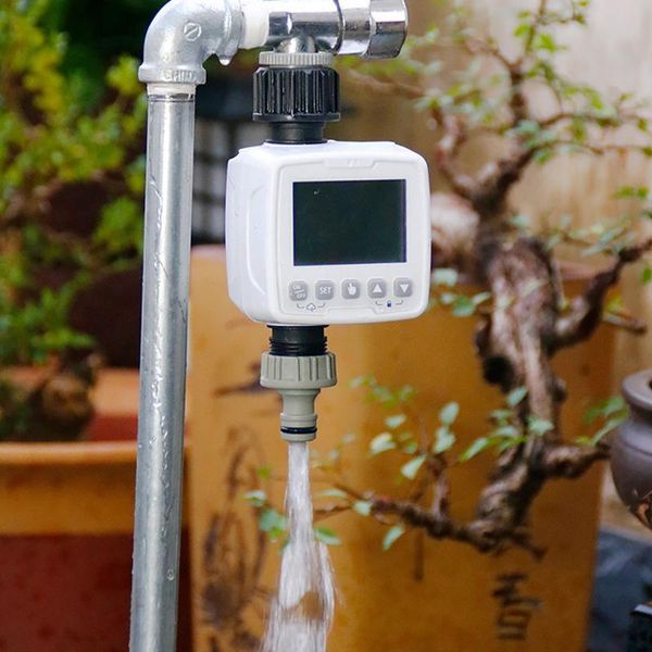

watering equipments gardening intelligent timing automatic irrigation solenoid valve rainwater sensor controller timer