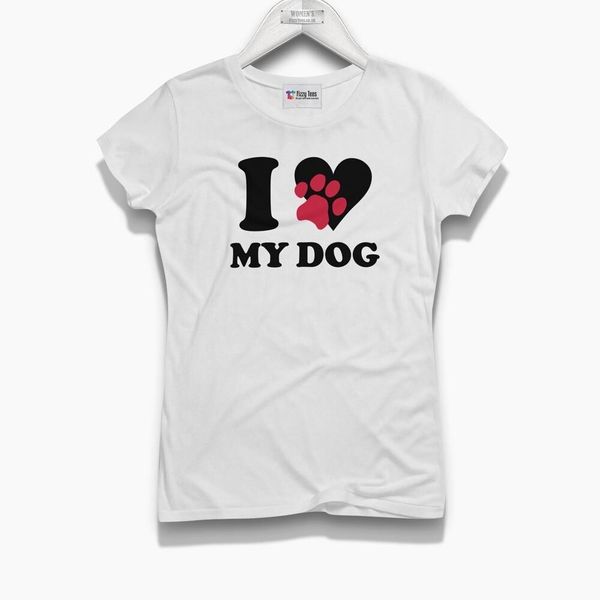 

women's dog paw t-shirt (brand new) - for dog owners, White;black