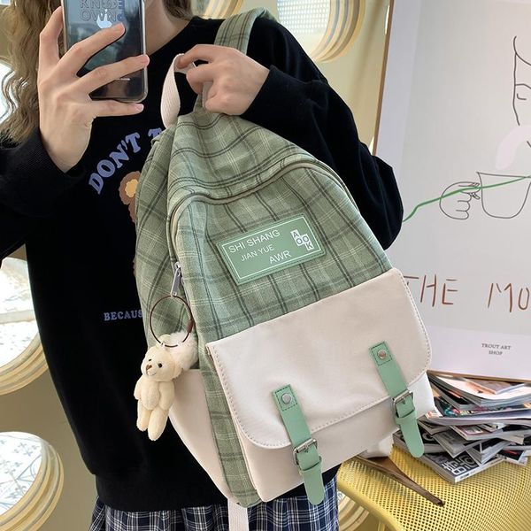 

backpack women backpacks bags school bag canvas student laplightweight anti-theft