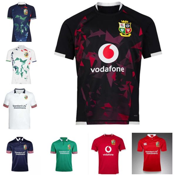 

2021 2022 british & irish lions rugby jersey 21 22 britishs lion rugbys training shirt size s-5xl, Black;gray