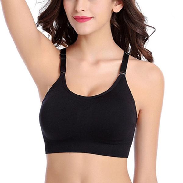 

sport bras women yoga breathable running shockproof comfortable professional without rims vest outfit