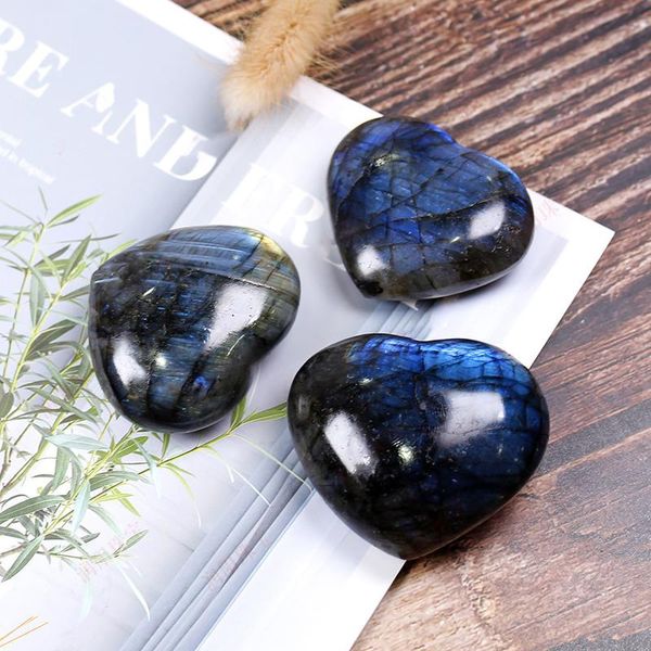 

decorative objects & figurines natural labradorite plam stones healing crystal gemstones irregular polished worry stone pocket