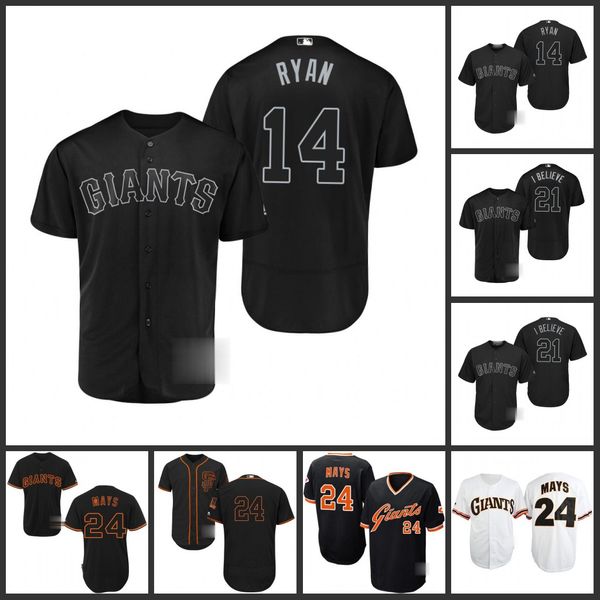 

san francisco giants men 24 willie mays 21 stephen vogt i 14 scooter gennett ryan women youthjersey, Black;red