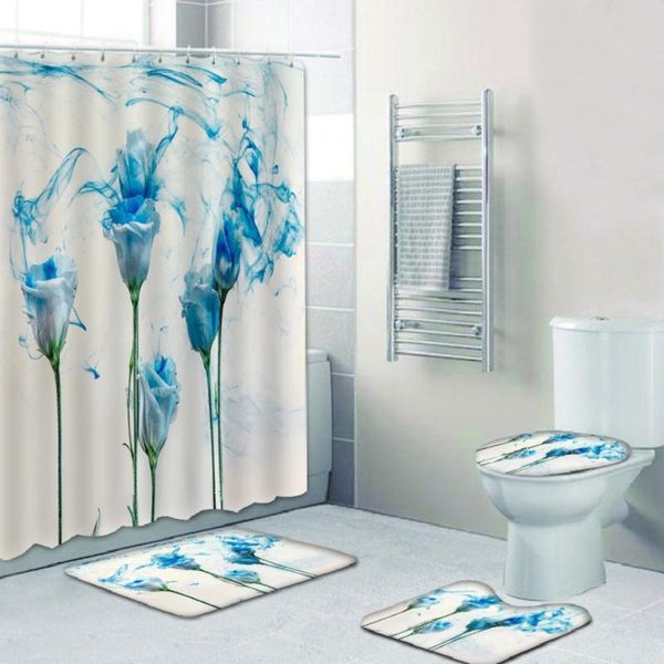 

exquisite floral home waterproof bathroom bath mats