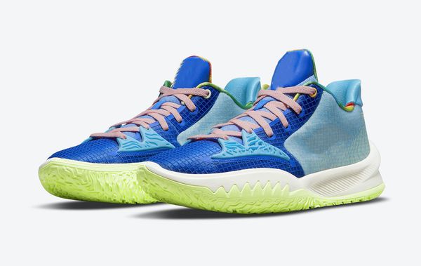 

kyrie low 4 ep keep sue fresh basketball shoe men women racer blue chlorine arctic punch sports shoes sneakers with box size us4-us12