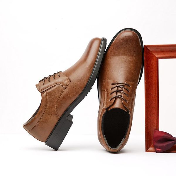 

dress shoes x0037 men formal leather business casual office luxury male breathable oxfords, Black