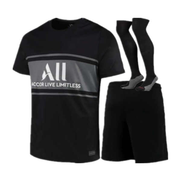 

gym clothing kids child kit jersey sergio ramos adults 2021 2022 verratti draxler football shirt third, White;black