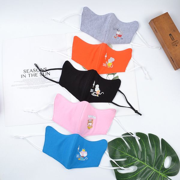 

eye children's w-type pure cotton summer thin breathable cartoon lovely sun protection hanging ear mask for students