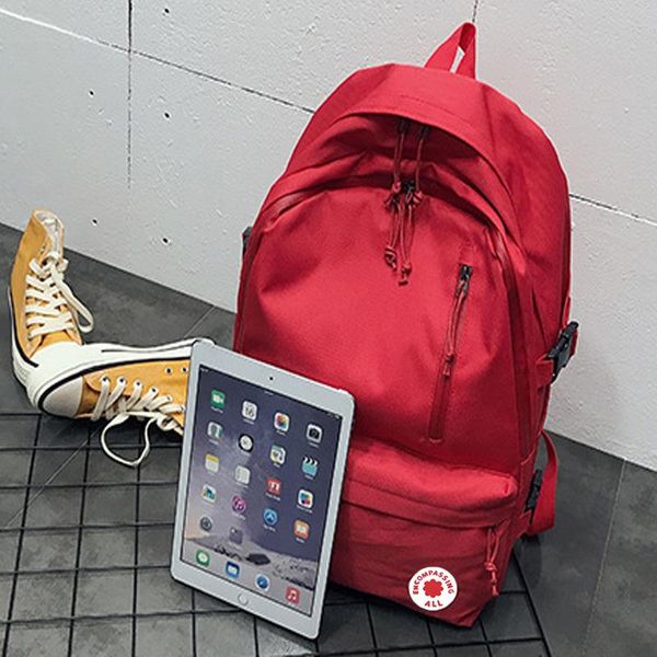 

backpack oxford cloth waterproof school bag brand solid color youth luggage shoulder travel student