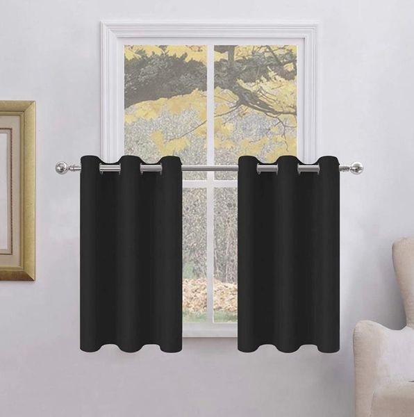 

short curtain valance 1pc blackout shades roman tulle multicolor modern luxurious window for bedroom kitchen living room & drapes