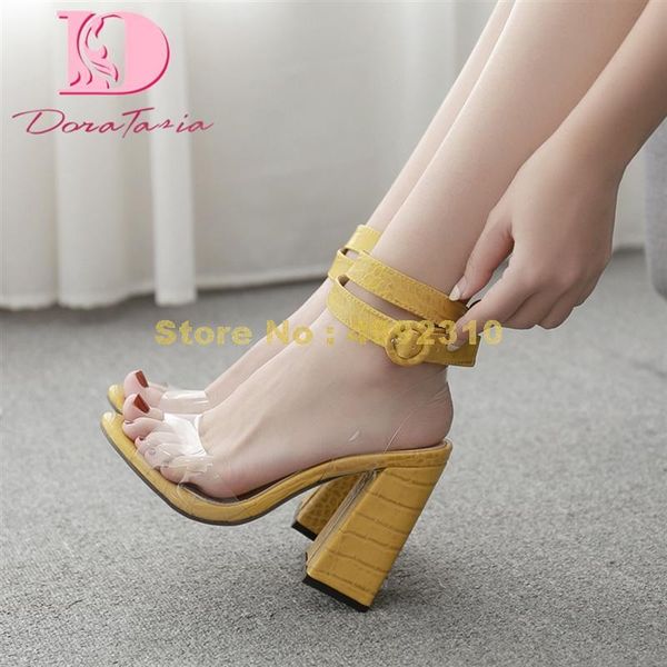 

sandals women square heels peep toe pumps summer party shoes, Black