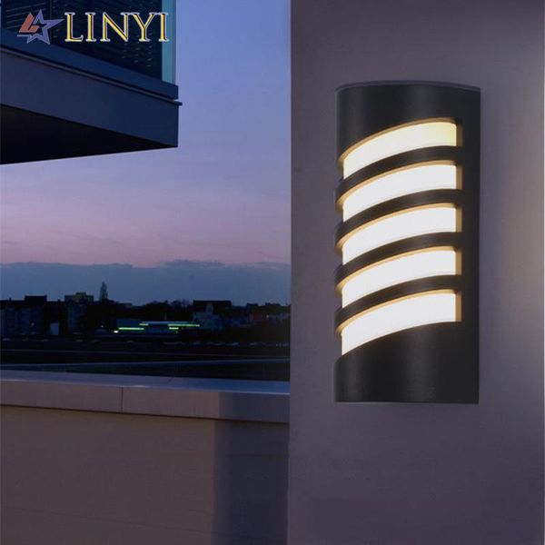 

outdoor wall lamps modern indoor waterproof ip65 12w led lamp garden corridor balcony porch lights home decorative lighting 3000k