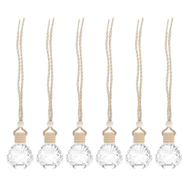 

storage bottles & jars 6pcs car interior perfume dispensers aroma bottle pendants hanging