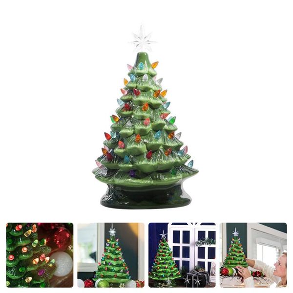 

christmas decorations tree shaped decor luminous deskornament (battery)