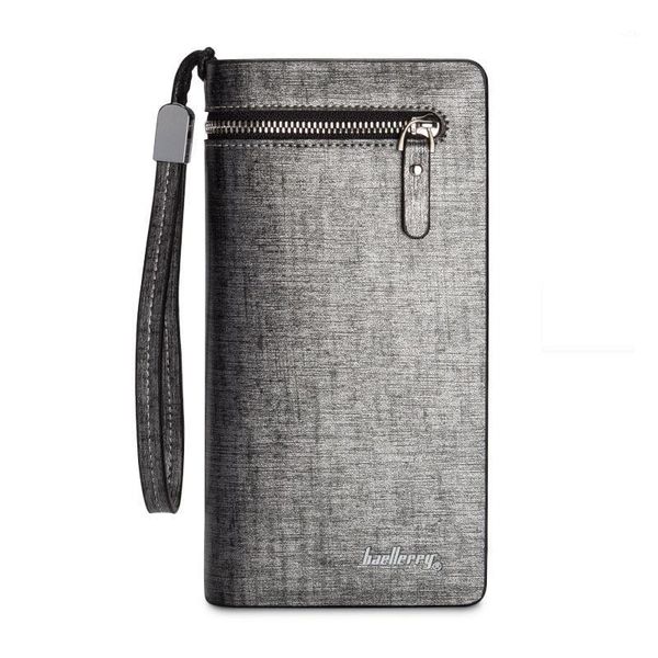 

wallets large capacity zipper clutch men pu leather quality silver gold casual cell phone bag solid organizer wallet1, Red;black