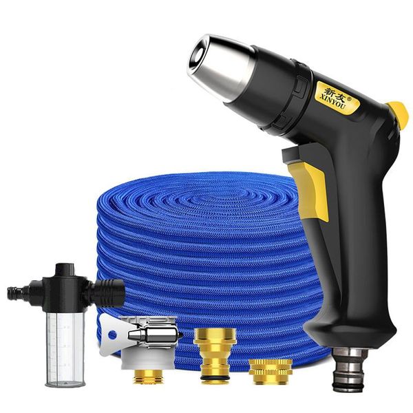 

magic hose garden watering cleaning expandable pipe spray gun high pressure car wash water set equipments