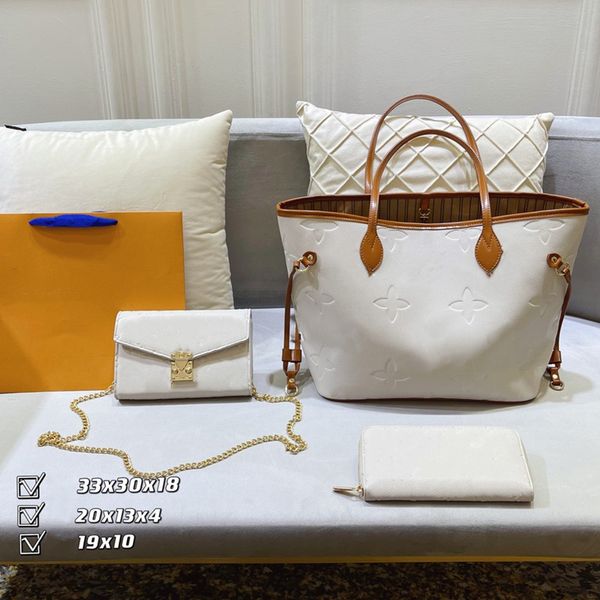 

2021ss fashion combination lou vdeng women's bag vintage luxury designer original leather messenger shoulder zipper portable beauty (th