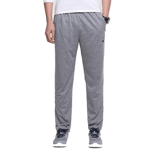 

men's pants cotton loose casual men hip hop harem sweatpants elastic workout joggers long trousers, Black