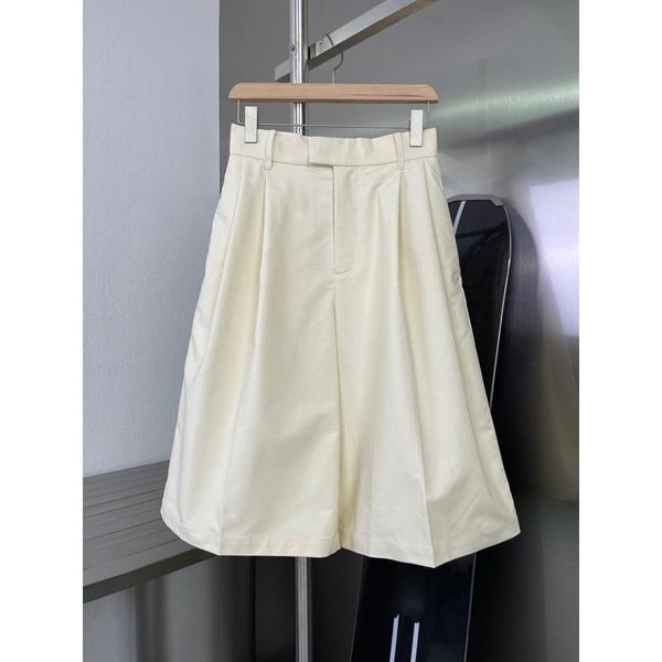 

3.26 high end women's casual comfortable waist pleated design cotton wide leg calf-length pants & capris, Black;white