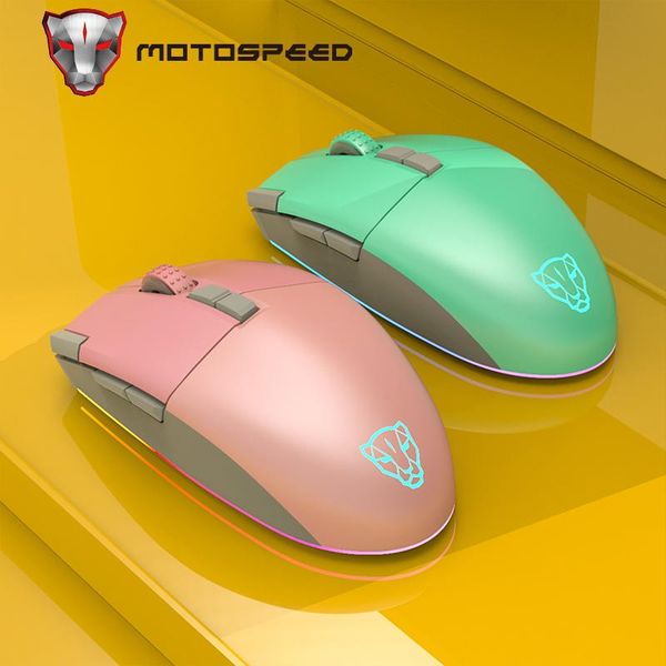 

est motospeed women gaming mouse esport game mice computer -- v200