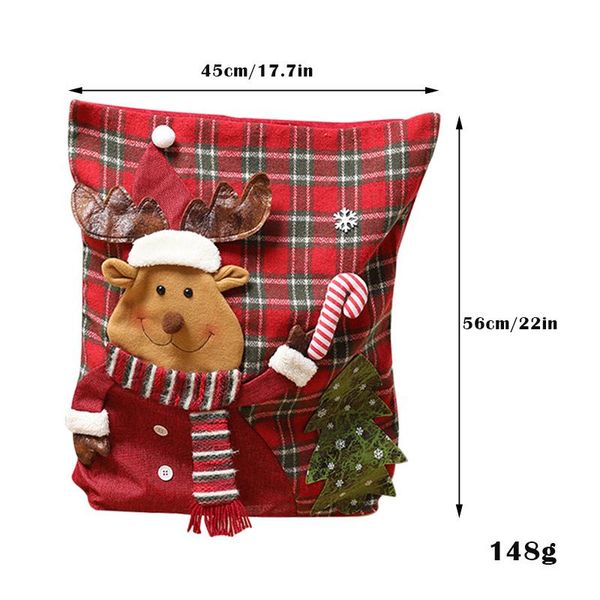 

christmas chair cover home dining room decor party reindeer santa snowman fping covers