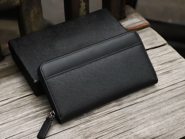 

classic single zipper holders wallet the most stylish coin purses way to carry around money cards and coins men purse card holder long busin, Brown;gray