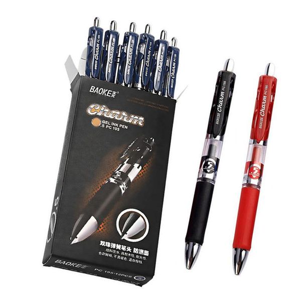 

gel pens baoke high-capacity pc195 press style neutral pen 0.5mm pressure