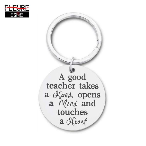 

keychains teacher appreciation gifts keychain thank you for teachers women men him her day from students school, Silver