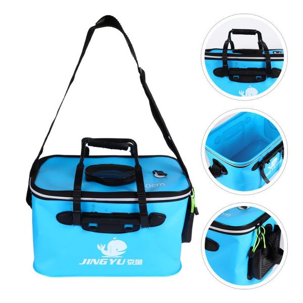 

fishing accessories portable bag folding bucket fish box waterproof