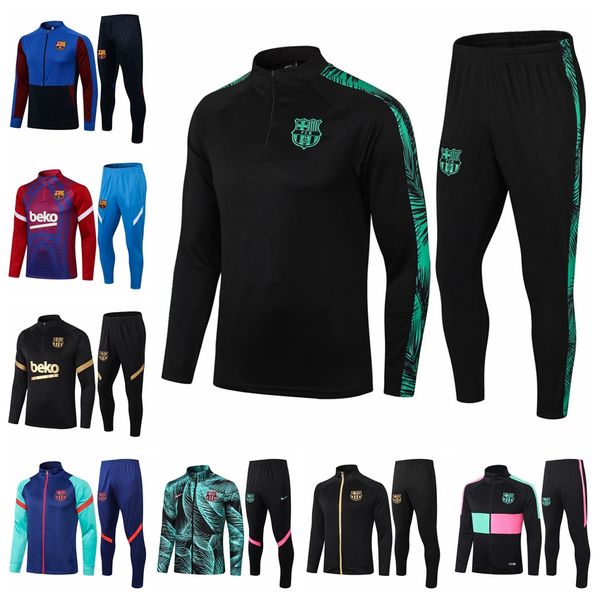 

2122 barcelone mens football jersey tracksuit kits 21 22 training suit soccer jerseys tracksuits jacket jogging sets survetement foot chanda, Gray