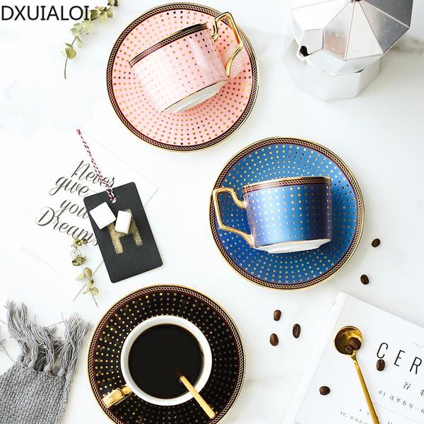 

mugs european style coffee cup and saucer british phnom penh ceramic tea household simple afternoon with spoon 200ml
