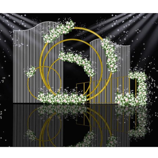 

party decoration wedding circle backdrop arch birthday decor metal mariage event supply flower stand balloon