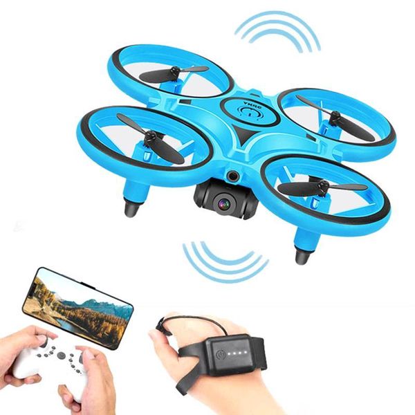 

sensing gesture control mini rc drone smart watch remote aircraft hand helicopter kids toys drones