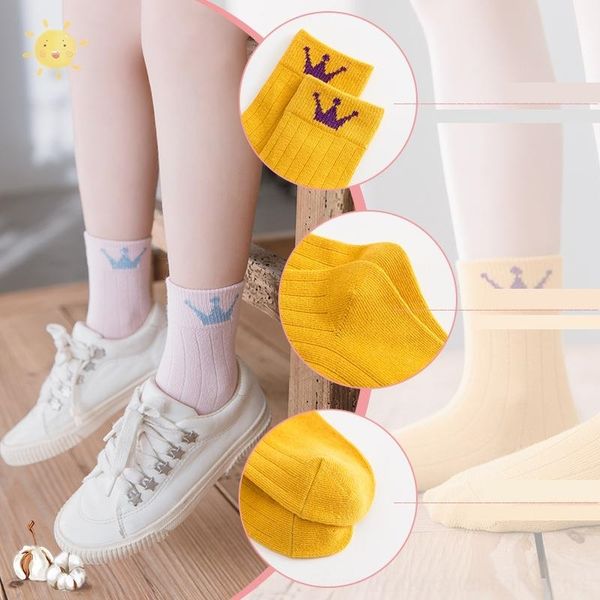 

kht1 autumn and hosiery winter boys kids baby children's and girls floor cartoon children's socks cotton baby socks, Black;white